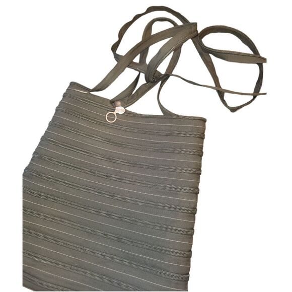 Zip It Deep Olive Camo Green Zippered Shoulder Bag Tote Purse - Picture 8 of 11